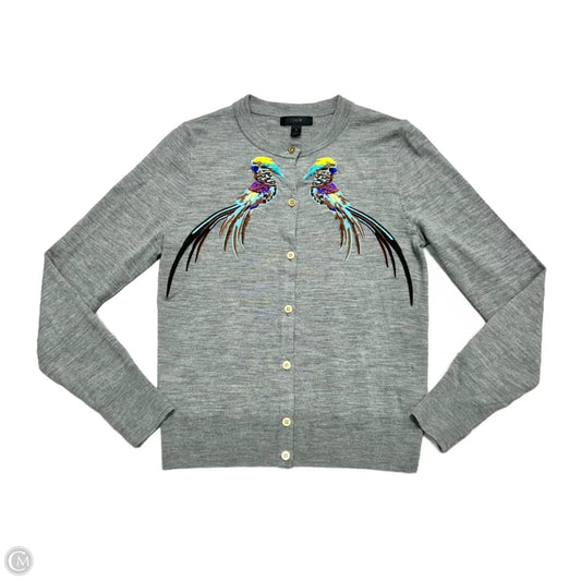 Sweater Cardigan By J. Crew In Grey, Size: S