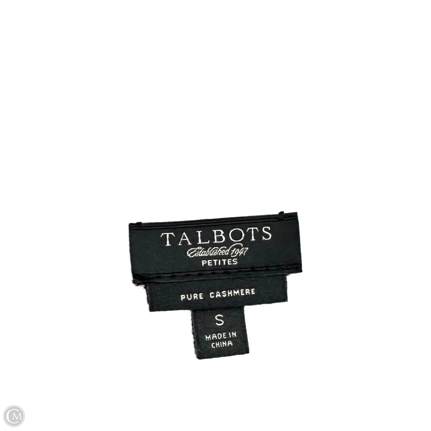 Sweater Cardigan Cashmere By Talbots In Grey, Size: S