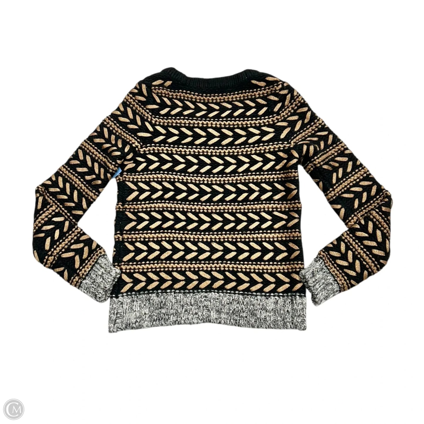 Sweater By Rag And Bone In Black & Gold, Size: Xs