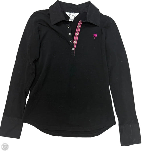 Top Long Sleeve Designer By Lilly Pulitzer In Black, Size: Xs