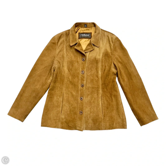 Jacket Leather By Oakwood In Tan, Size: L