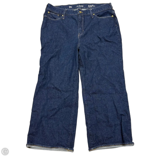Jeans Wide Leg By J. Crew In Blue Denim, Size: 20