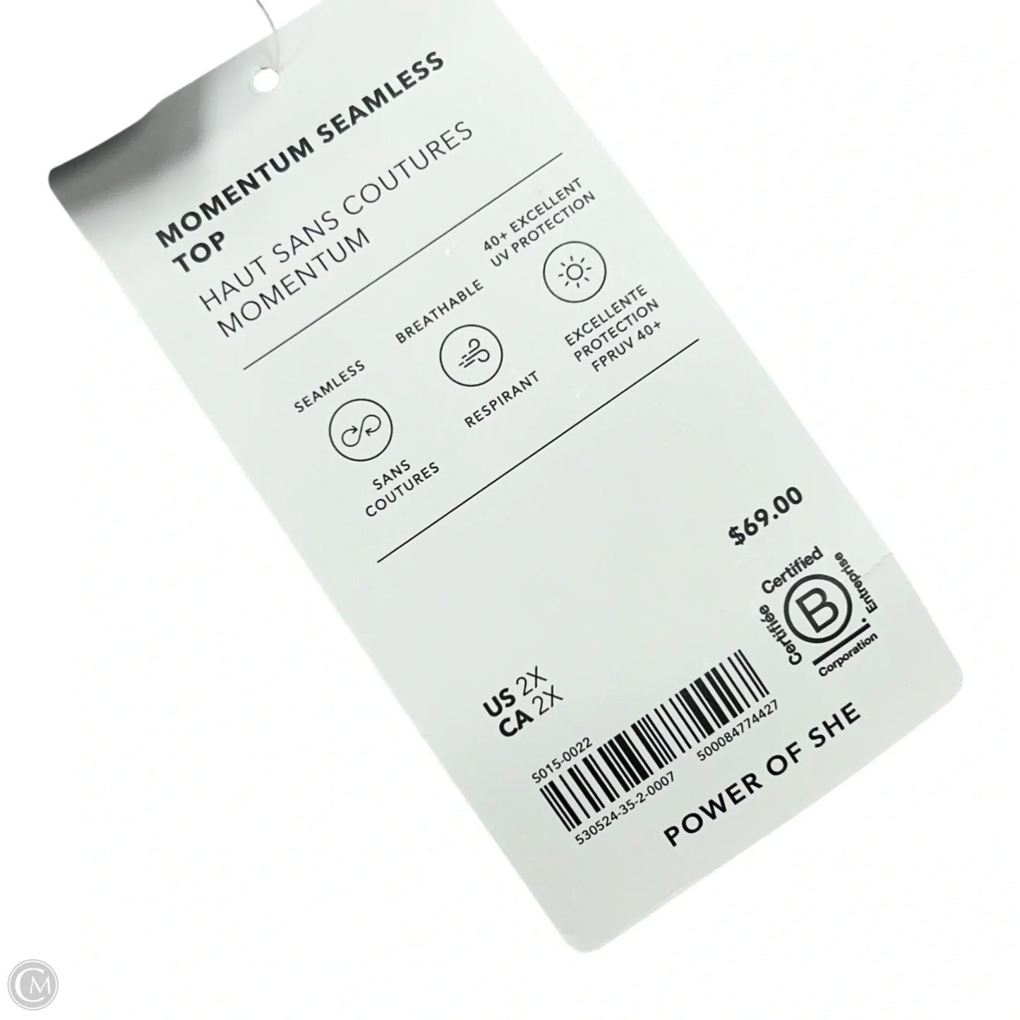 Athletic Top Long Sleeve Crewneck By Athleta In Navy, Size: 2x