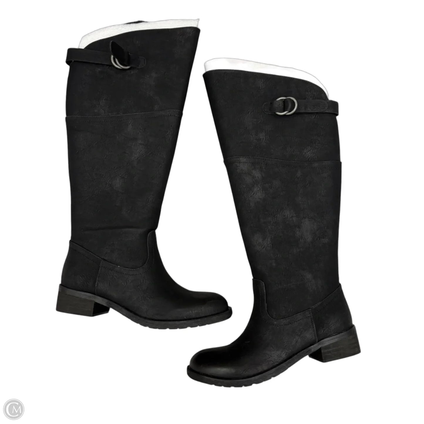 Boots Knee Flats By Very Volatile In Black, Size: 7