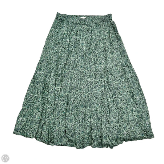 Skirt Maxi By Loft In Green, Size: M