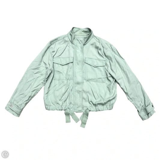 Jacket Shirt By Loft In Aqua, Size: L