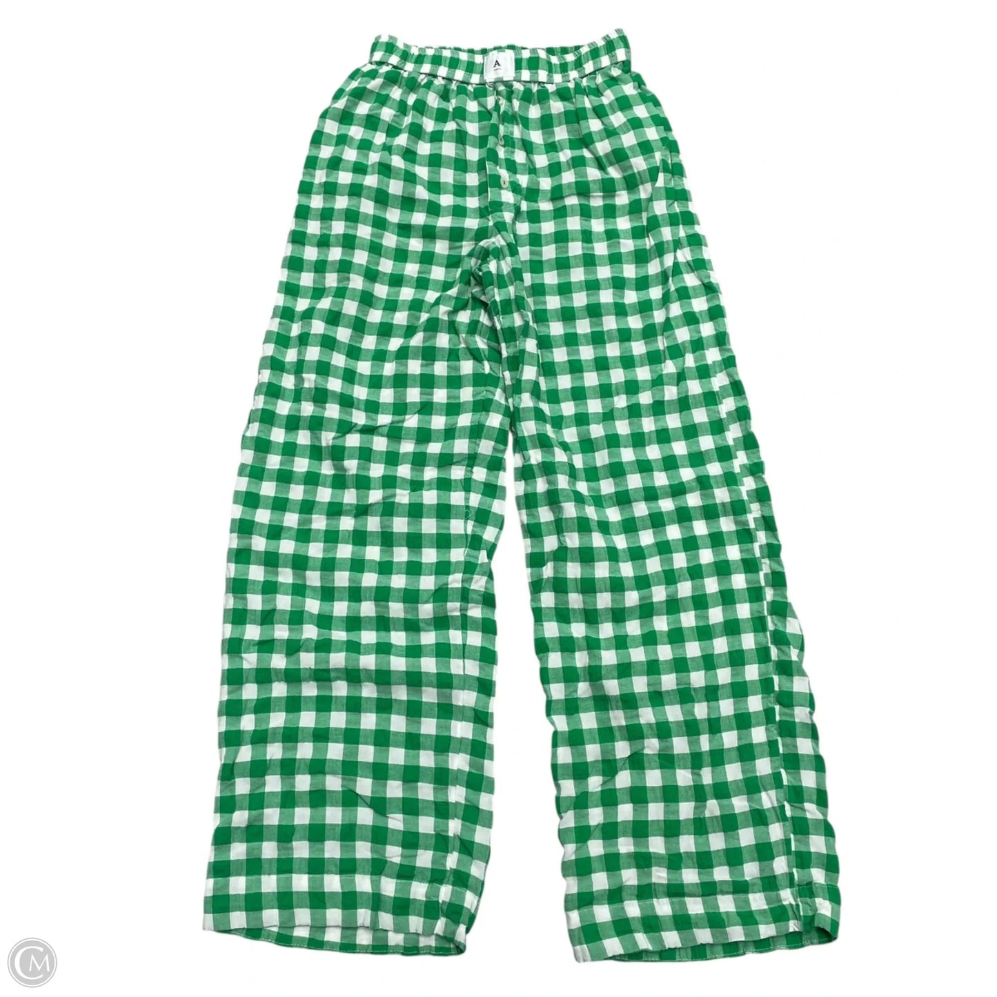 Pants Lounge By Anthropologie In Green & White, Size: Xxs