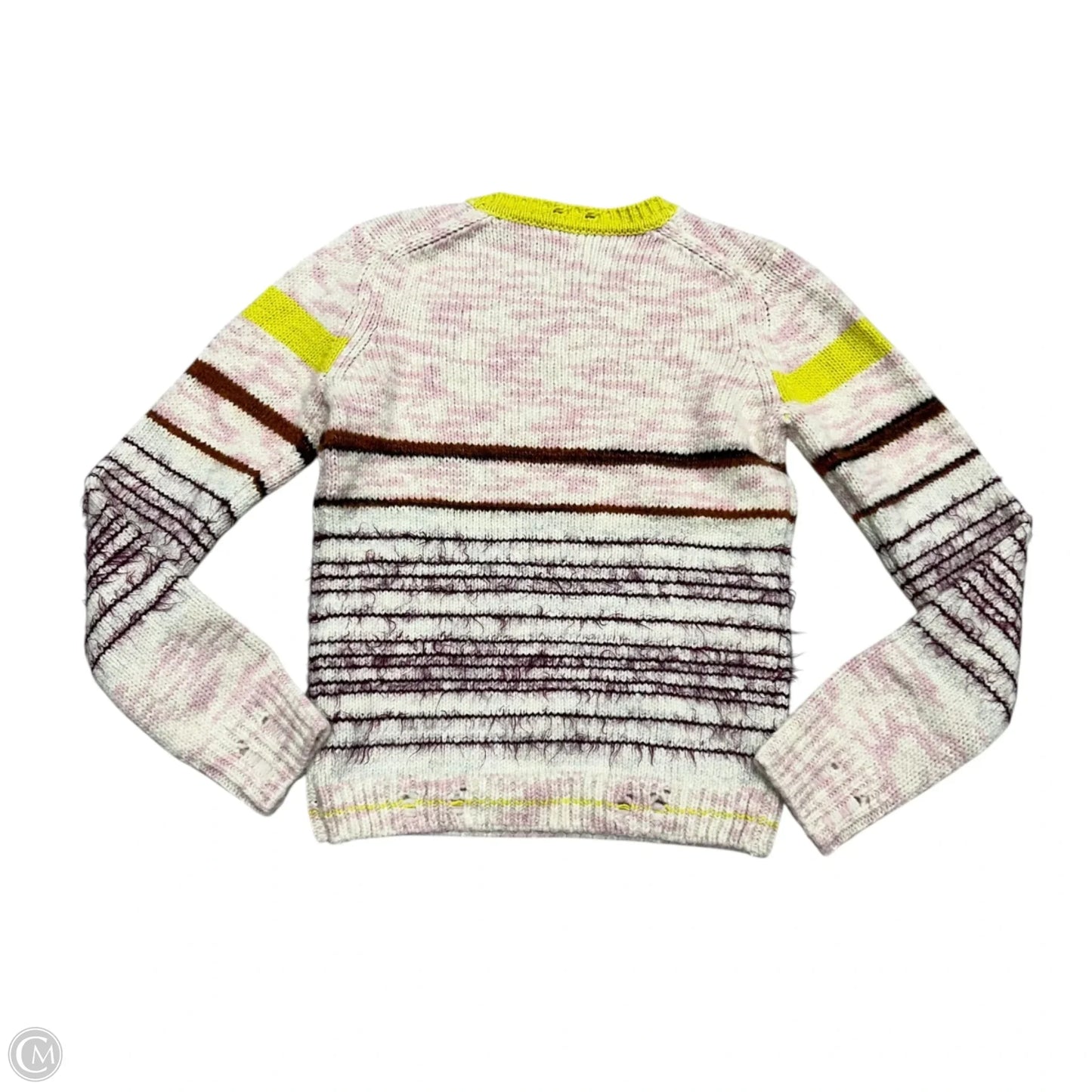 Sweater Luxury Designer By Marc Jacobs In Pink & Yellow, Size: Xs