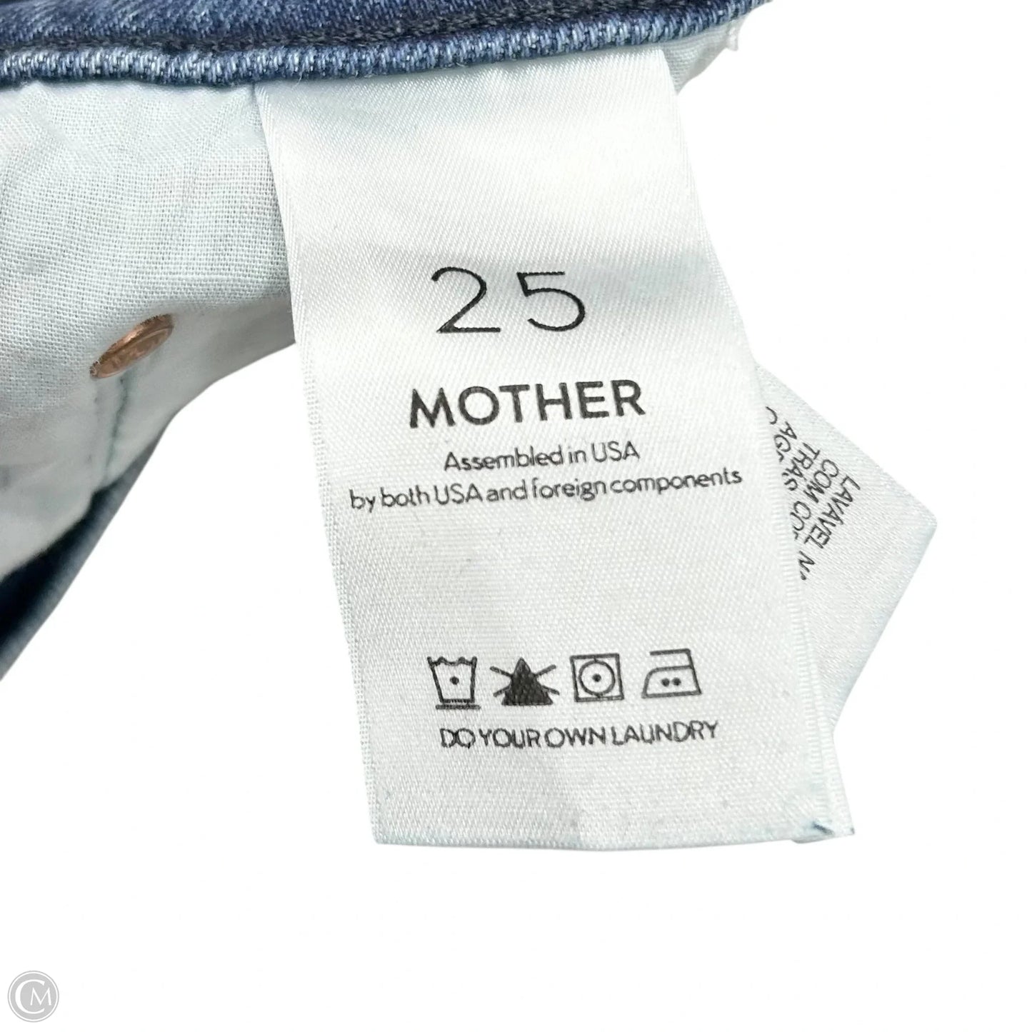 Jeans Skinny By Mother In Blue Denim, Size: 0