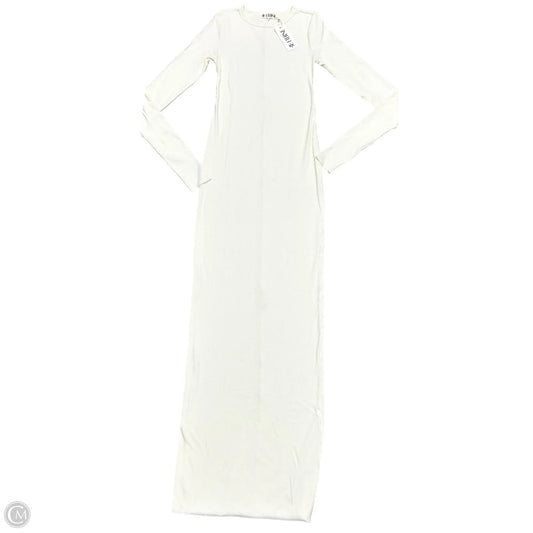Dress Casual Maxi By Eterne In Cream, Size: M