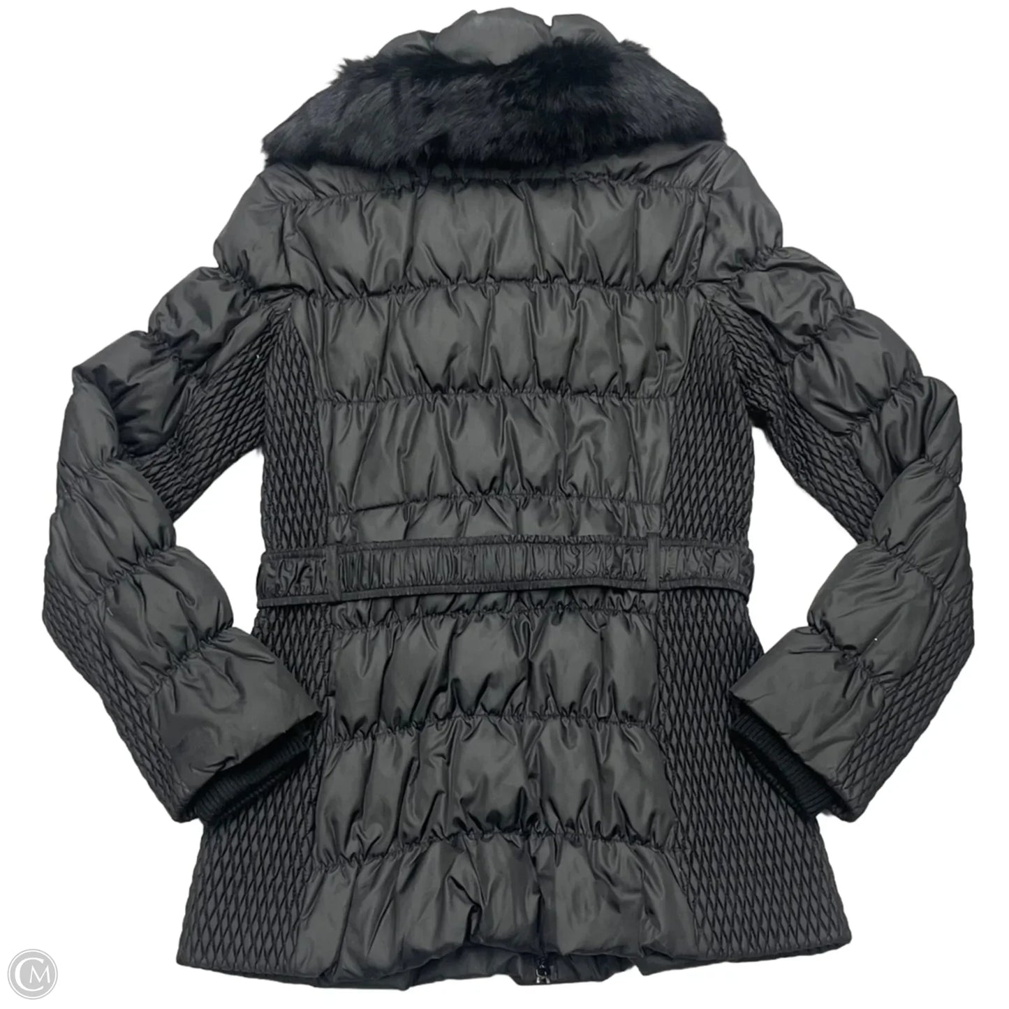 Jacket Puffer & Quilted By Via Spiga In Black, Size: M