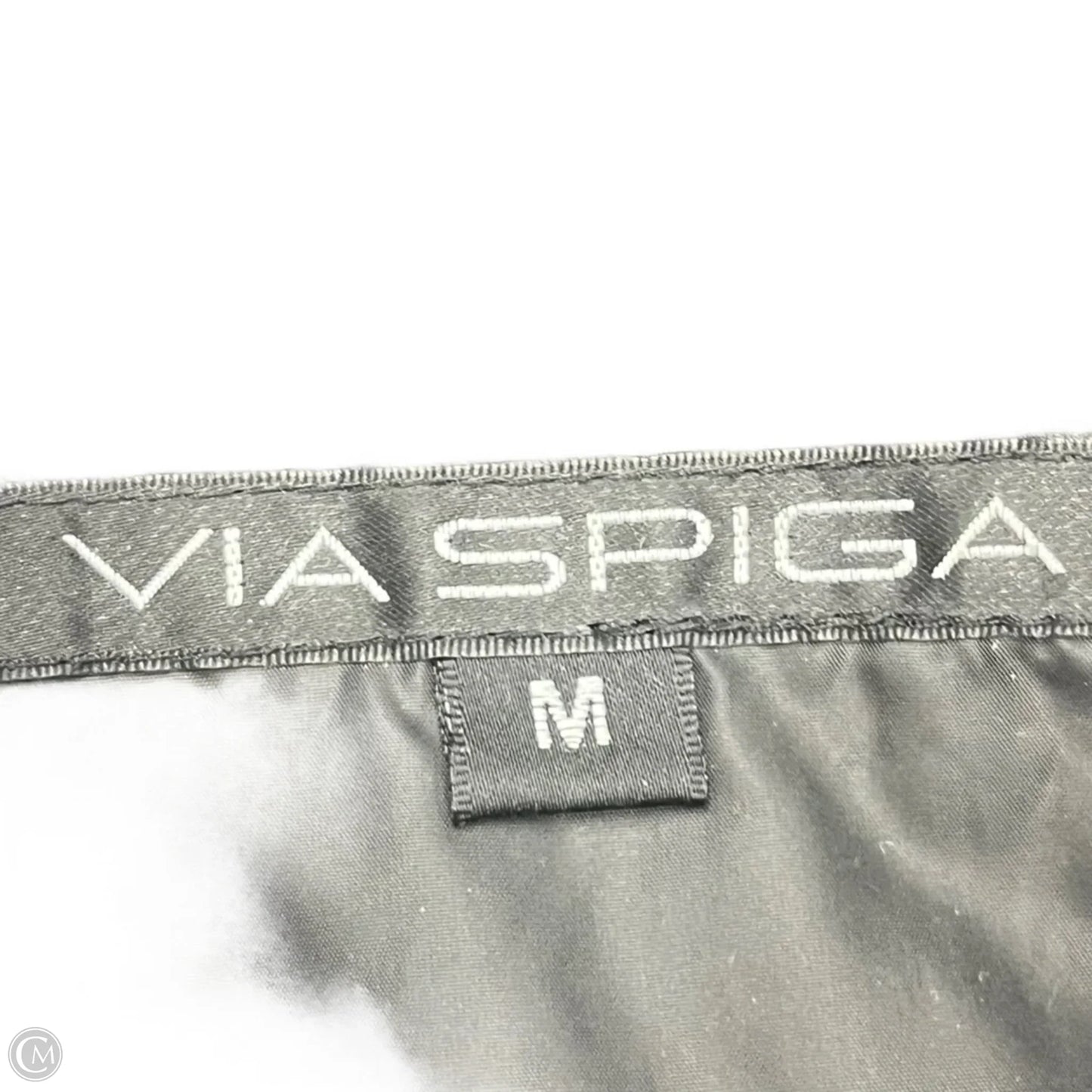 Jacket Puffer & Quilted By Via Spiga In Black, Size: M