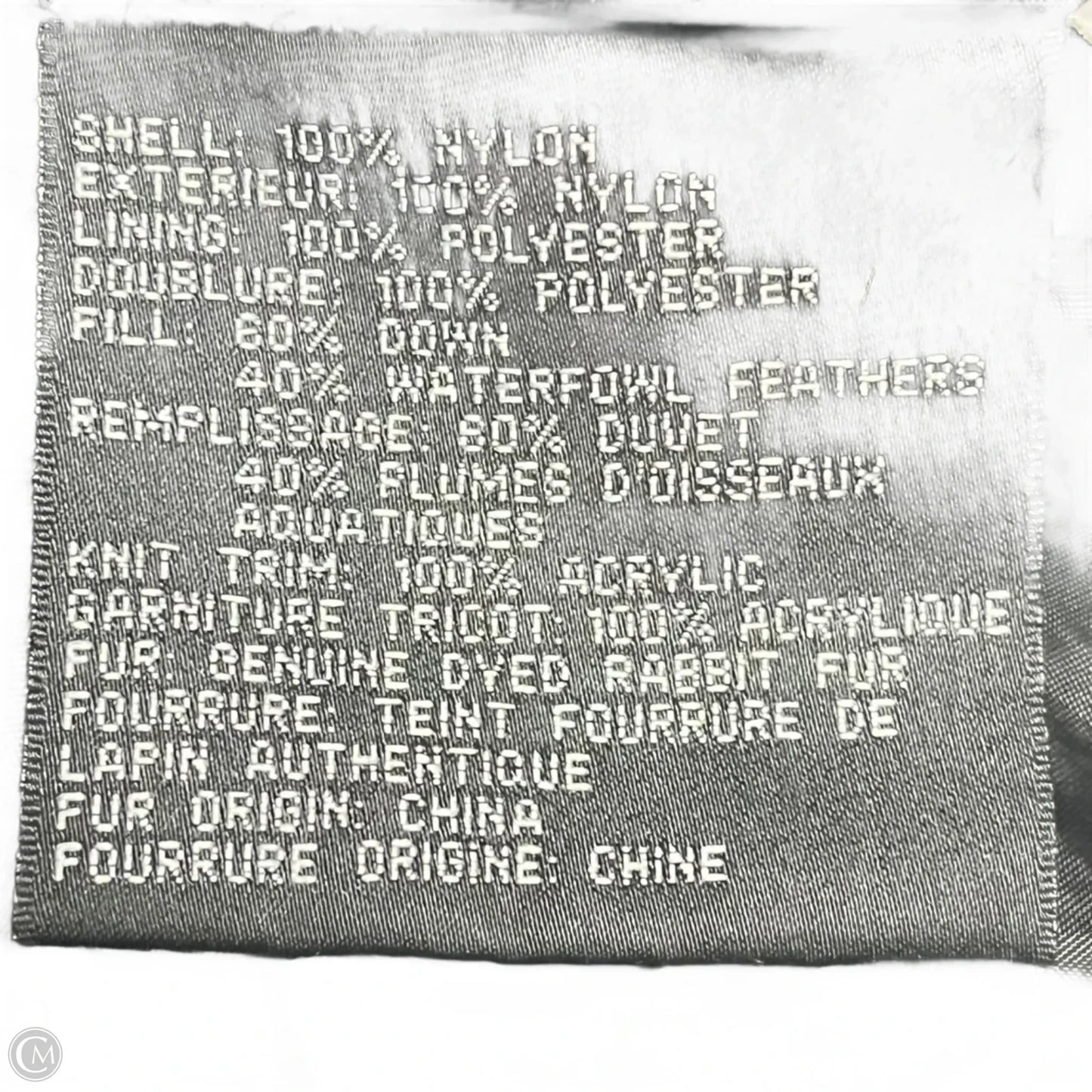 Jacket Puffer & Quilted By Via Spiga In Black, Size: M