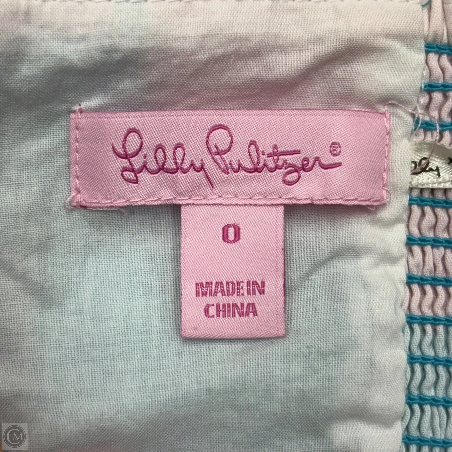 Top Sleeveless Designer By Lilly Pulitzer In Blue & Pink, Size: Xs