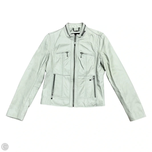 Jacket Leather By Wilsons Leather In Pale Mint, Size: M
