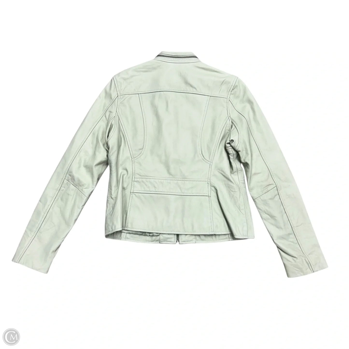 Jacket Leather By Wilsons Leather In Pale Mint, Size: M