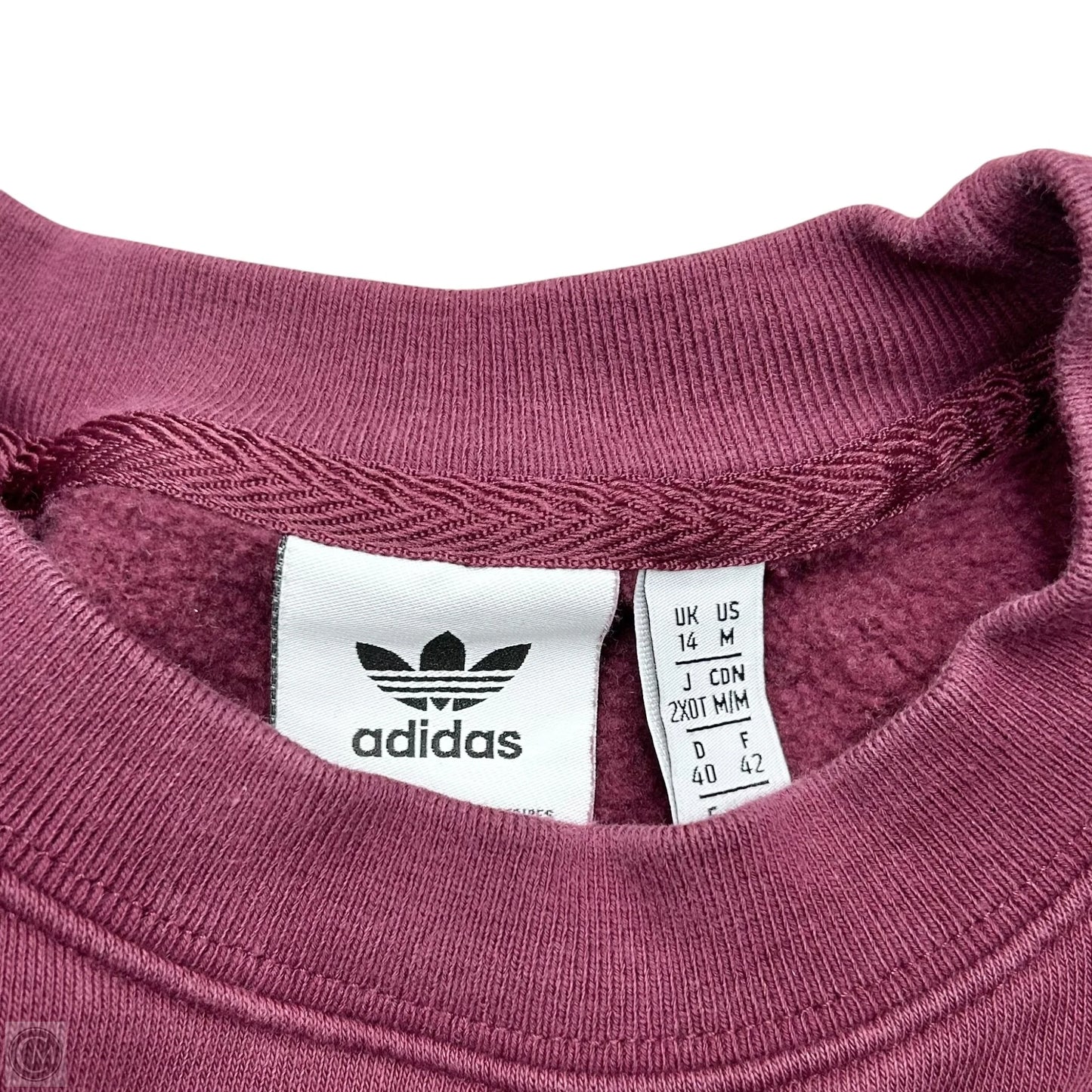 Sweatshirt Crewneck By Adidas In Purple, Size: M