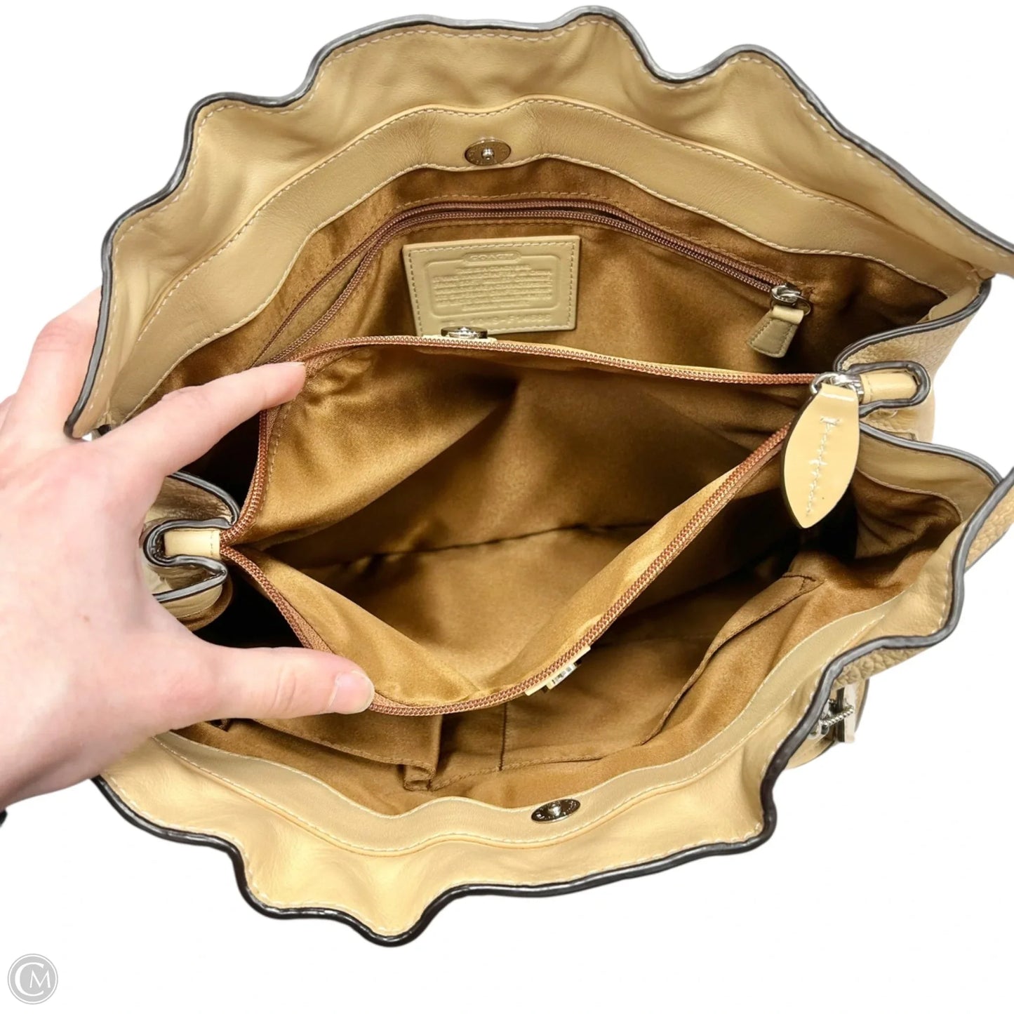 Handbag Designer By Coach, Size: Medium