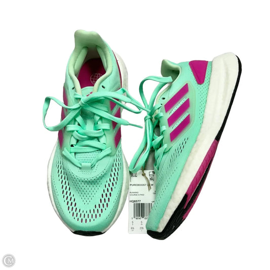 Shoes Athletic By Adidas In Green & Pink, Size: 6.5