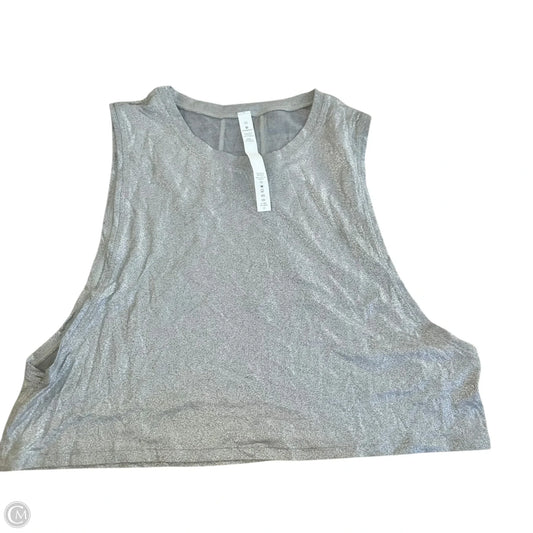 Athletic Tank Top By Lululemon In Silver, Size: S
