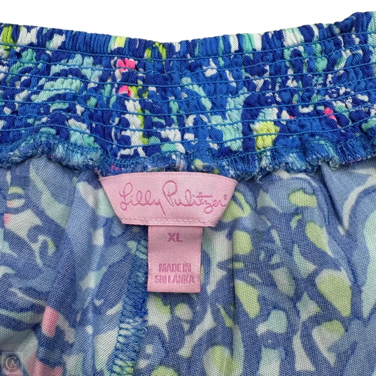 Shorts Designer By Lilly Pulitzer In Blue & Pink, Size: Xl