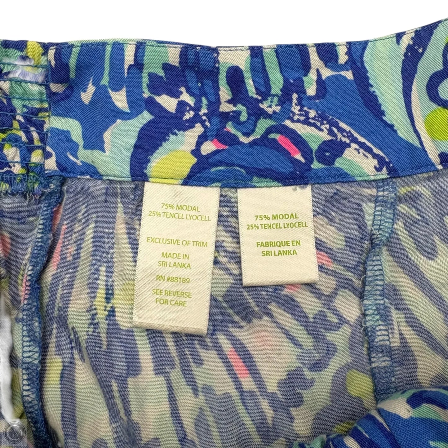 Shorts Designer By Lilly Pulitzer In Blue & Pink, Size: Xl