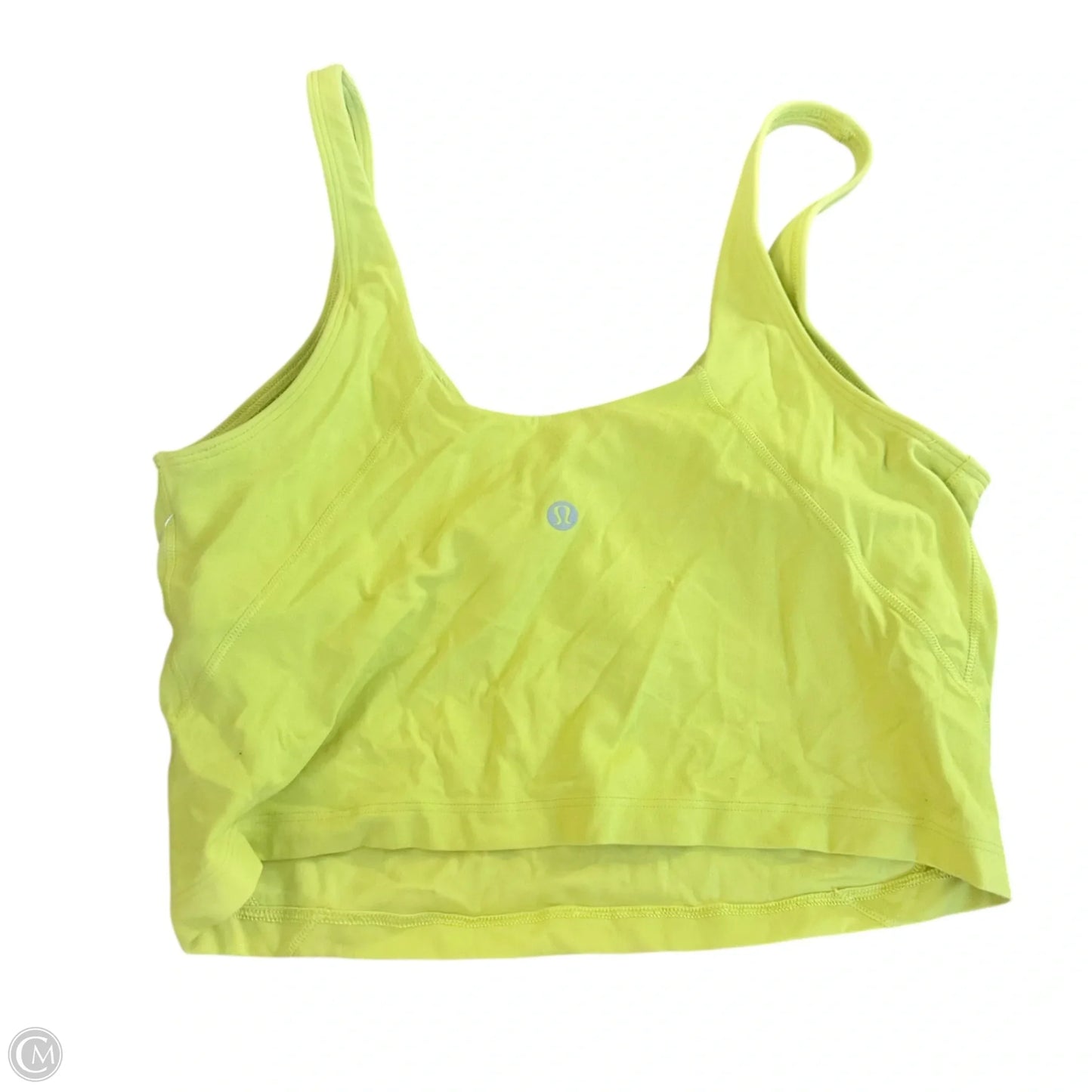 Athletic Tank Top By Lululemon In Chartreuse, Size: M