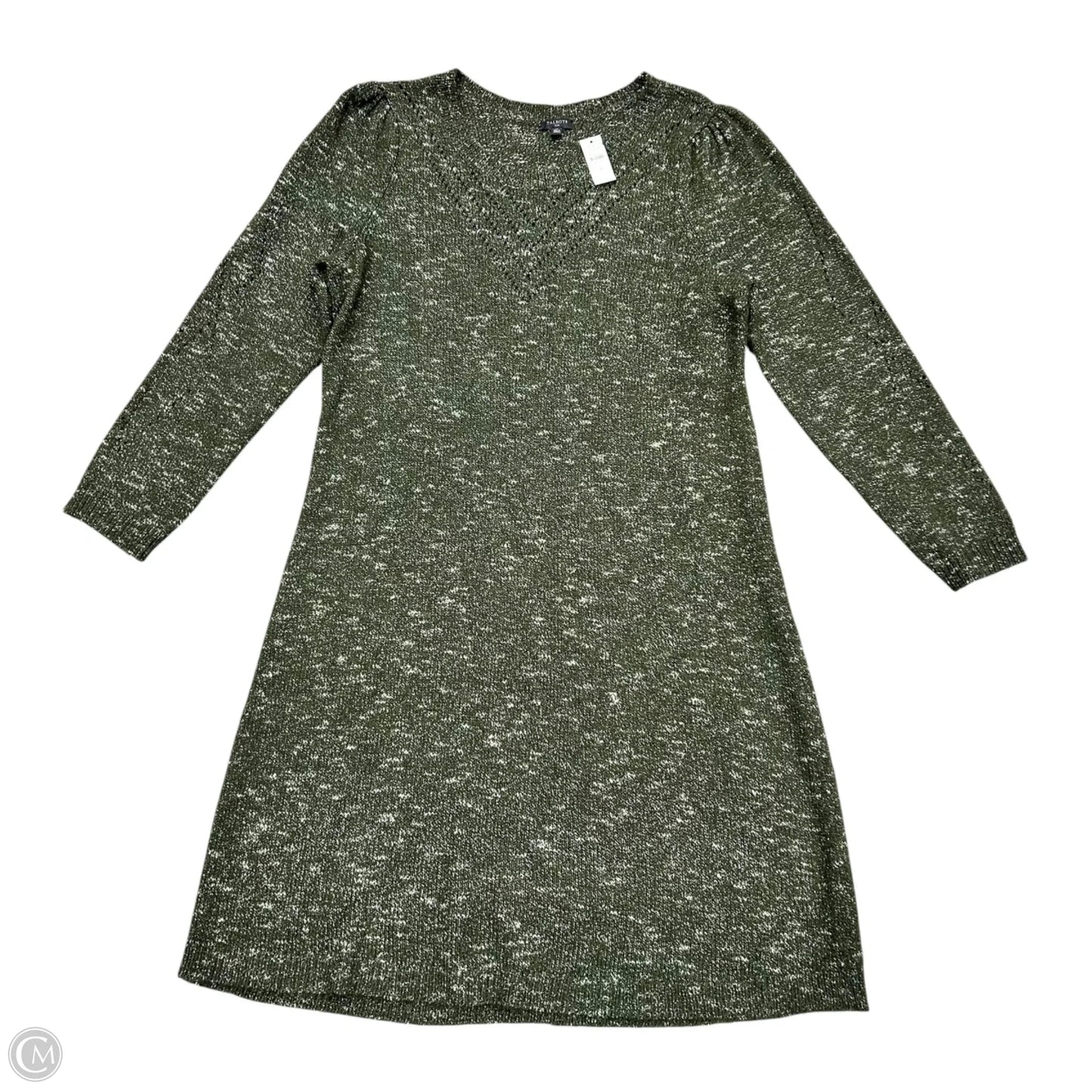 Dress Sweater By Talbots In Green, Size: 1x