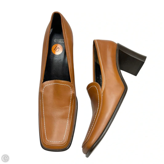 Shoes Designer By Coach In Tan, Size: 10