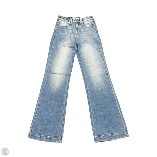 Jeans Wide Leg By Kancan In Blue Denim, Size: 0