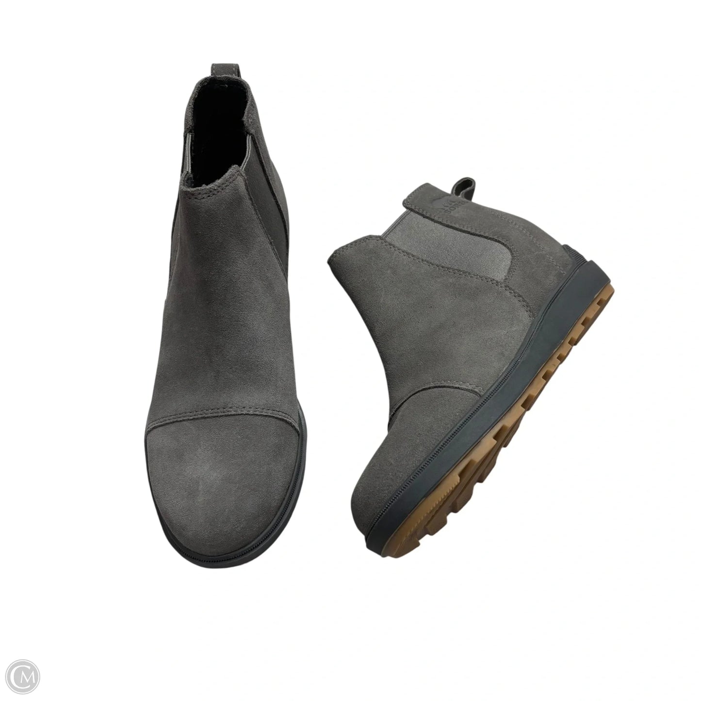 Boots Ankle Heels By Sorel In Grey, Size: 7.5