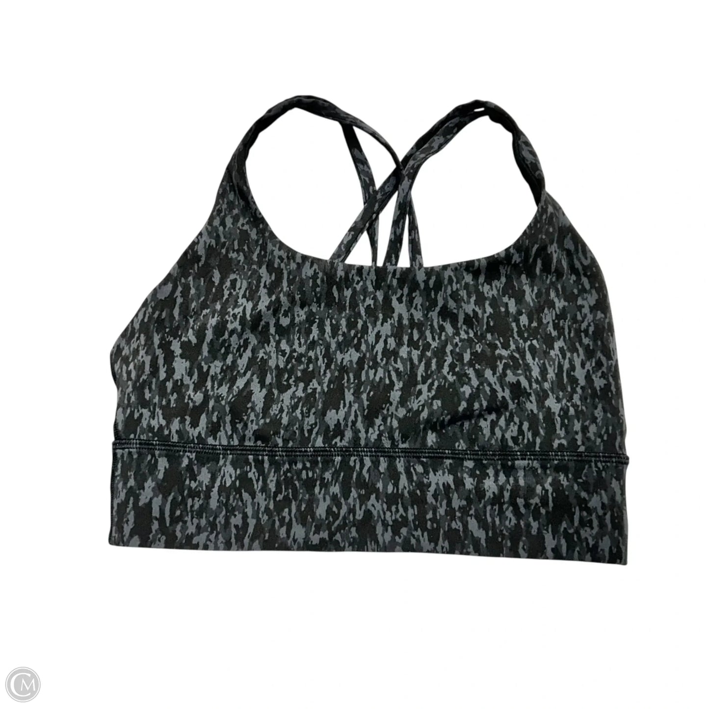 Athletic Bra By Lululemon In Black & Grey, Size: S