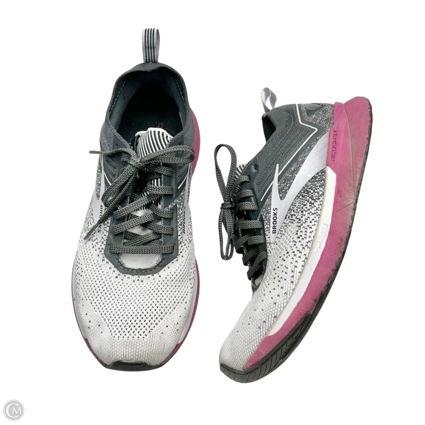 Shoes Athletic By Brooks In Grey & Purple, Size: 9