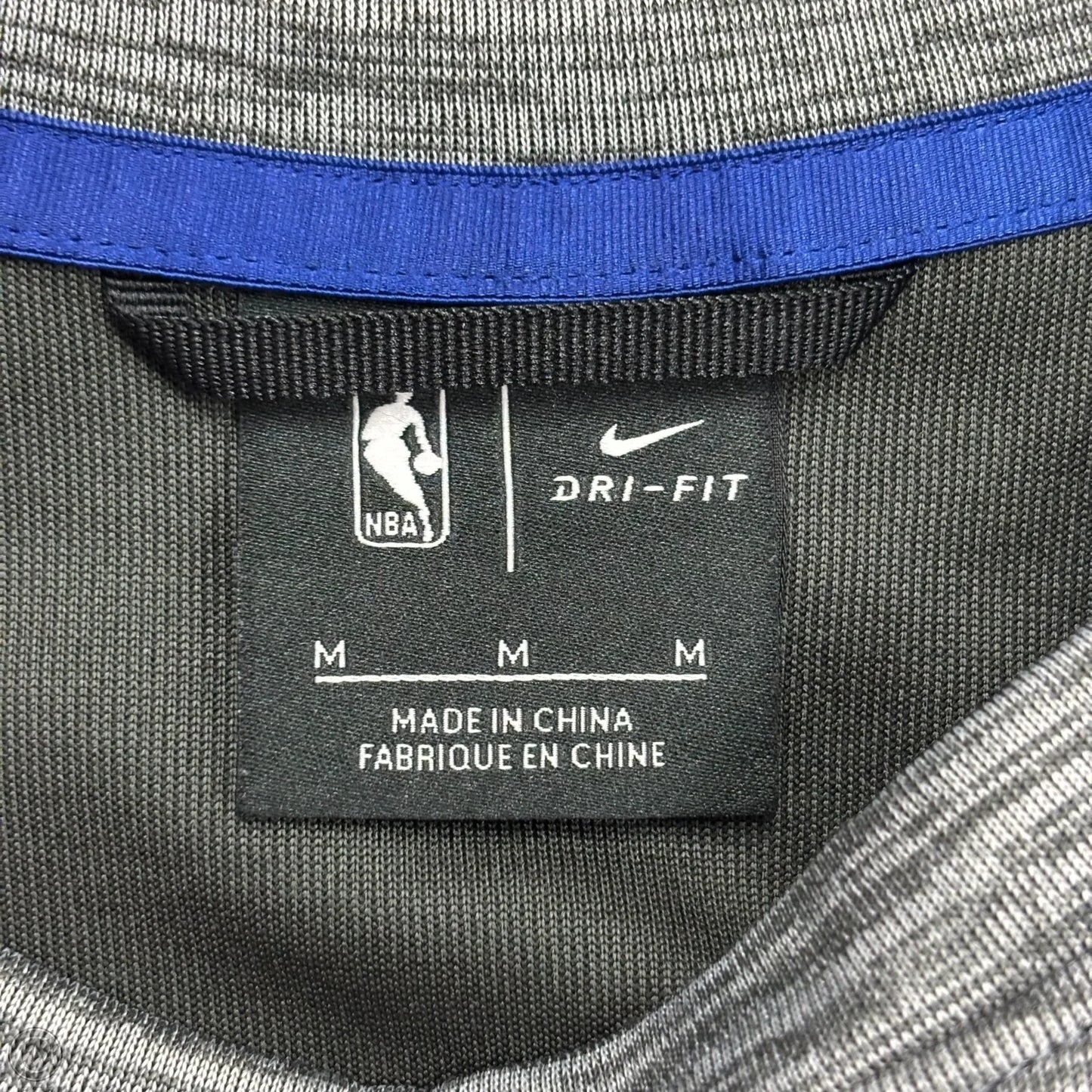 Athletic Sweatshirt Crewneck By NBA In Blue & Grey, Size: M