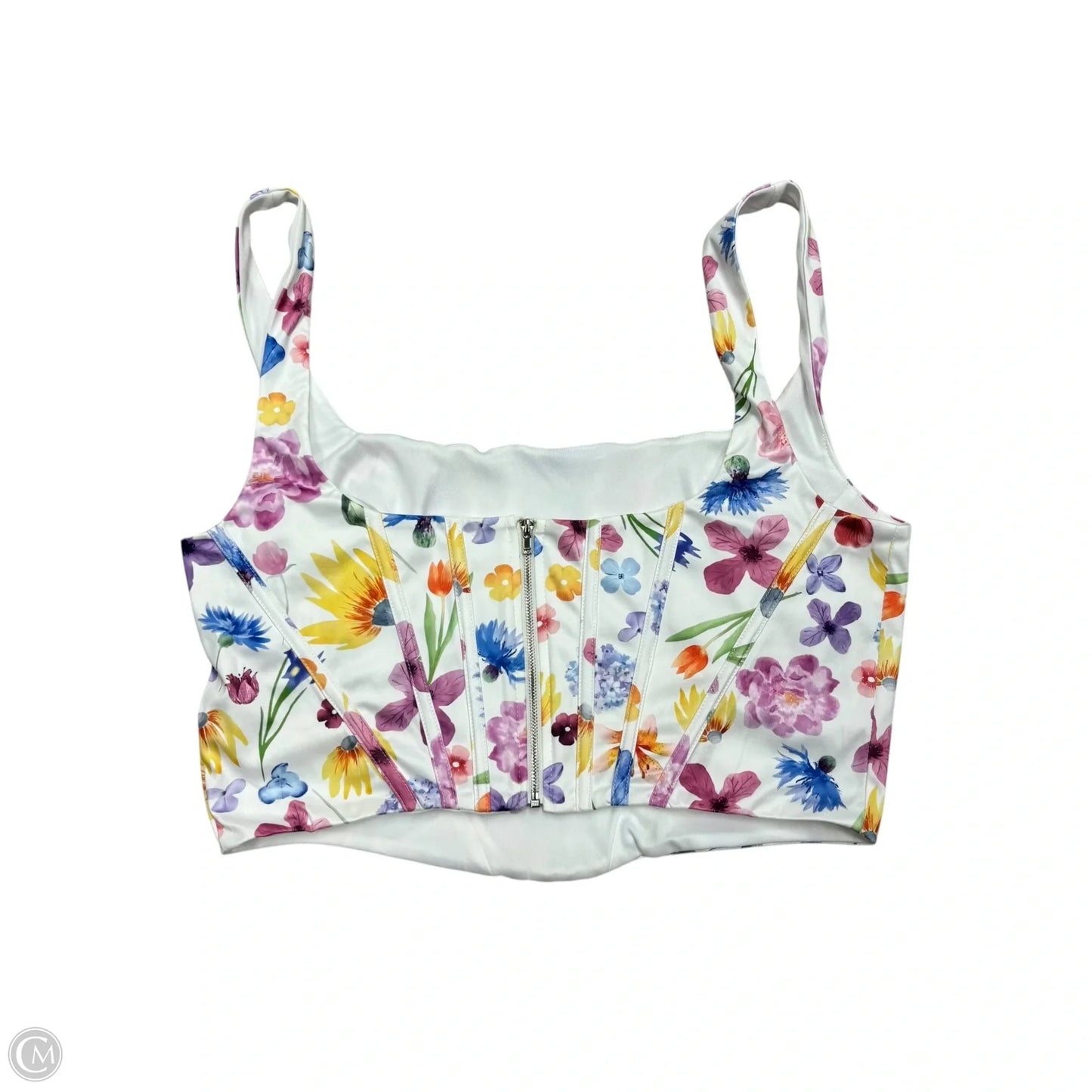 Top Sleeveless By Marthea In Floral Print, Size: Xl