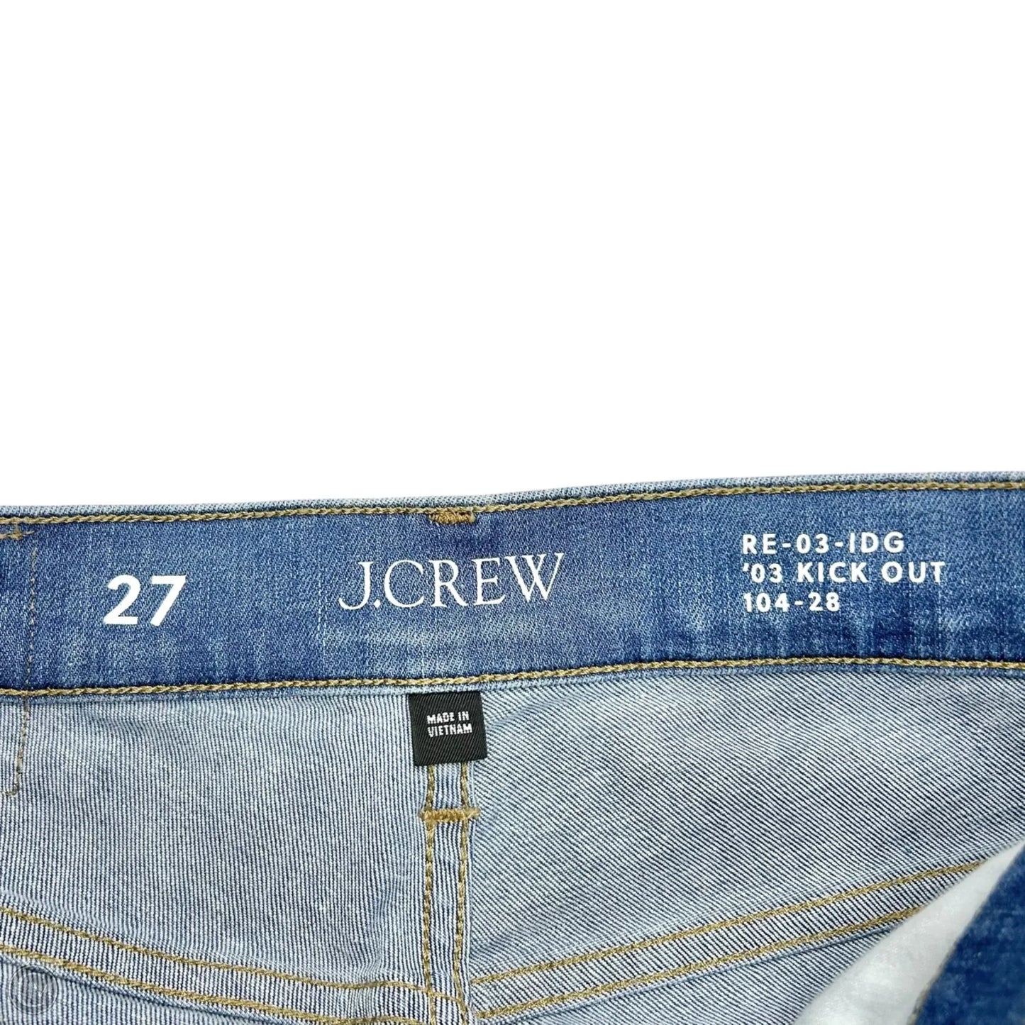 Jeans Flared By J. Crew In Blue Denim, Size: 4