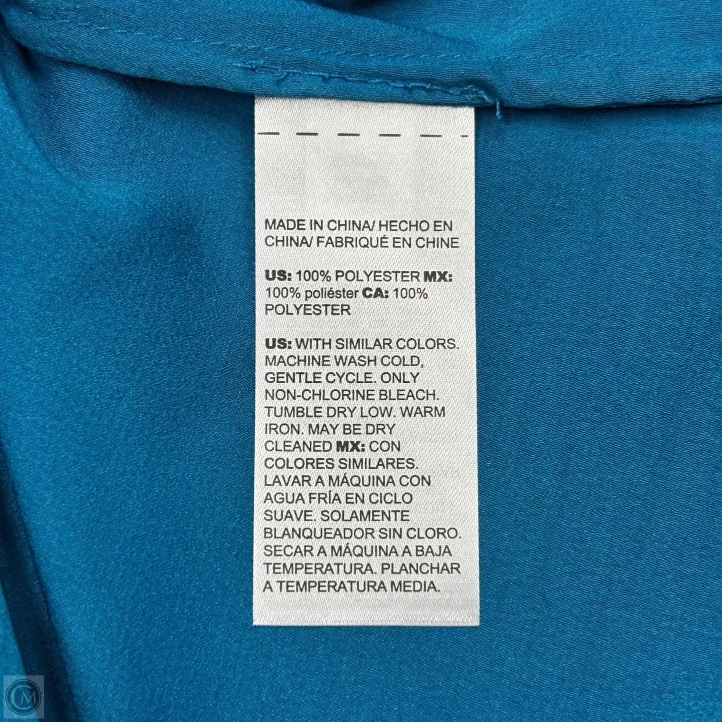 Top Long Sleeve By Chicos In Blue, Size: M