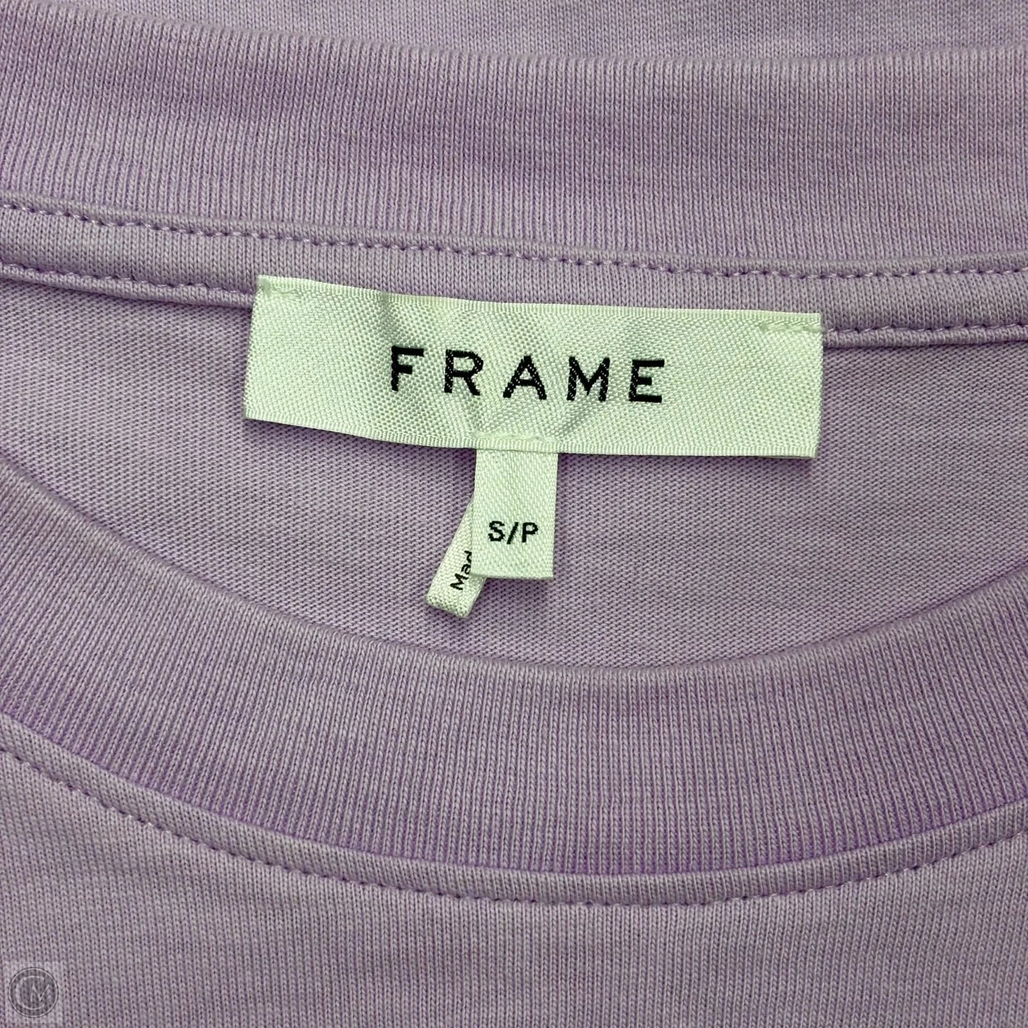 Top Short Sleeve By Frame In Purple, Size: S