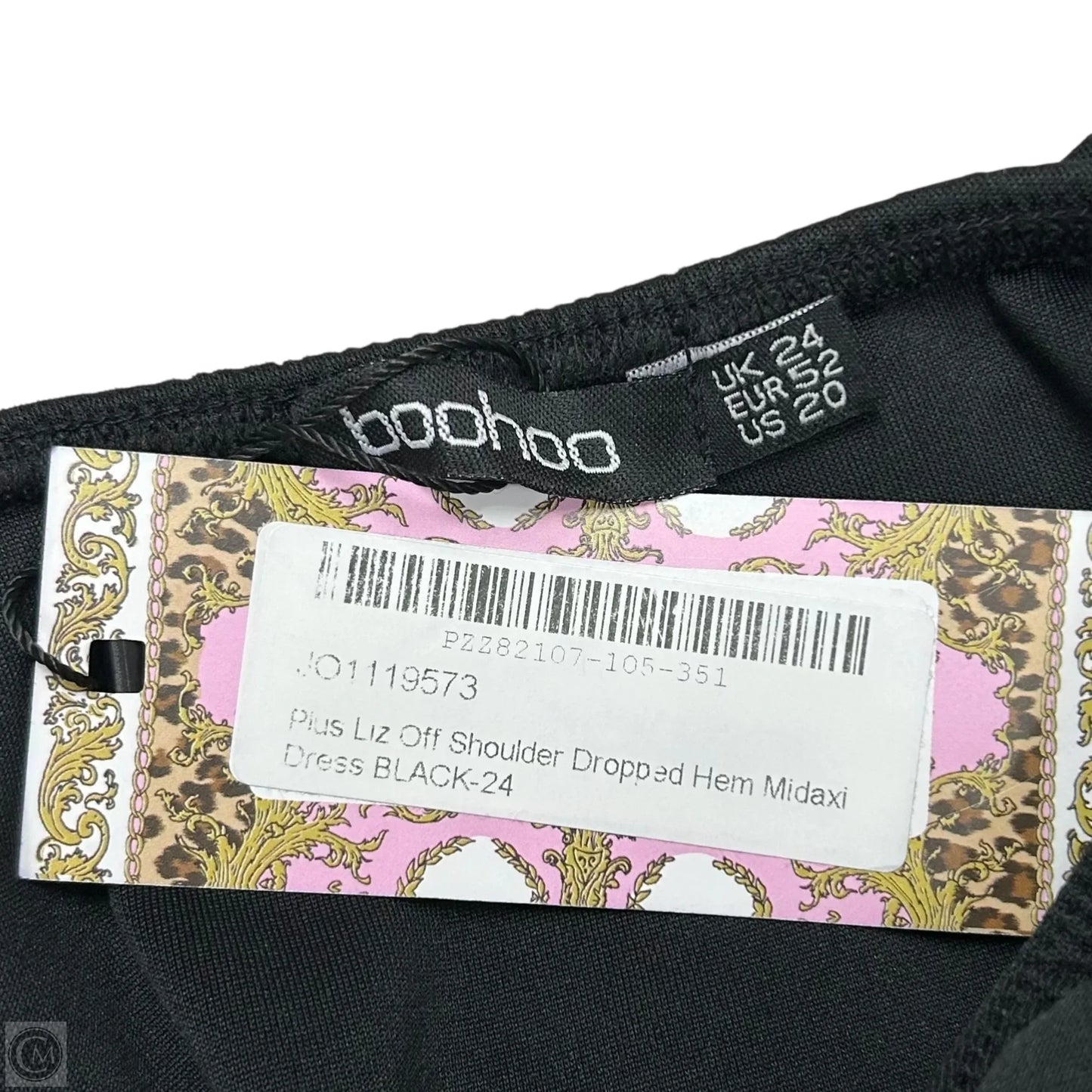 Dress Party Midi By Boohoo Boutique In Black, Size: 2x