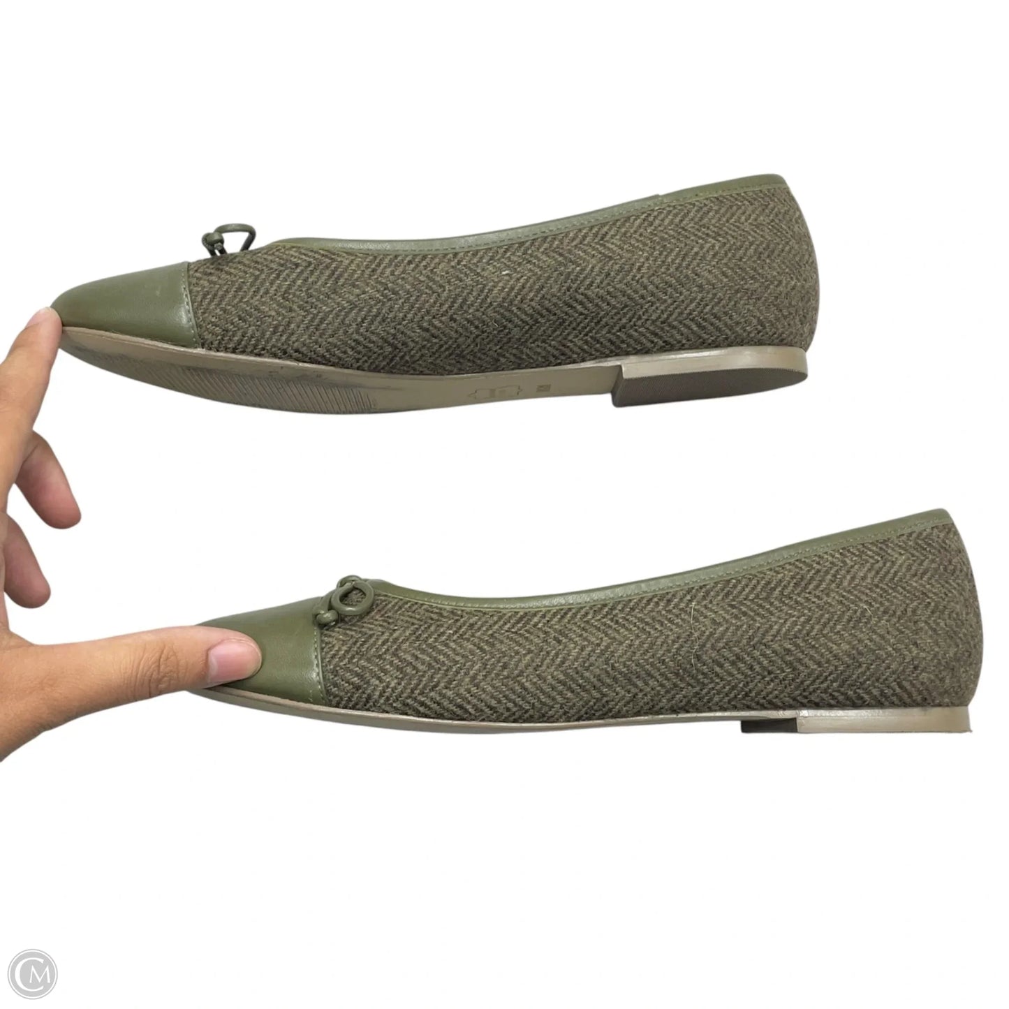 Shoes Flats By Talbots In Green, Size: 8.5