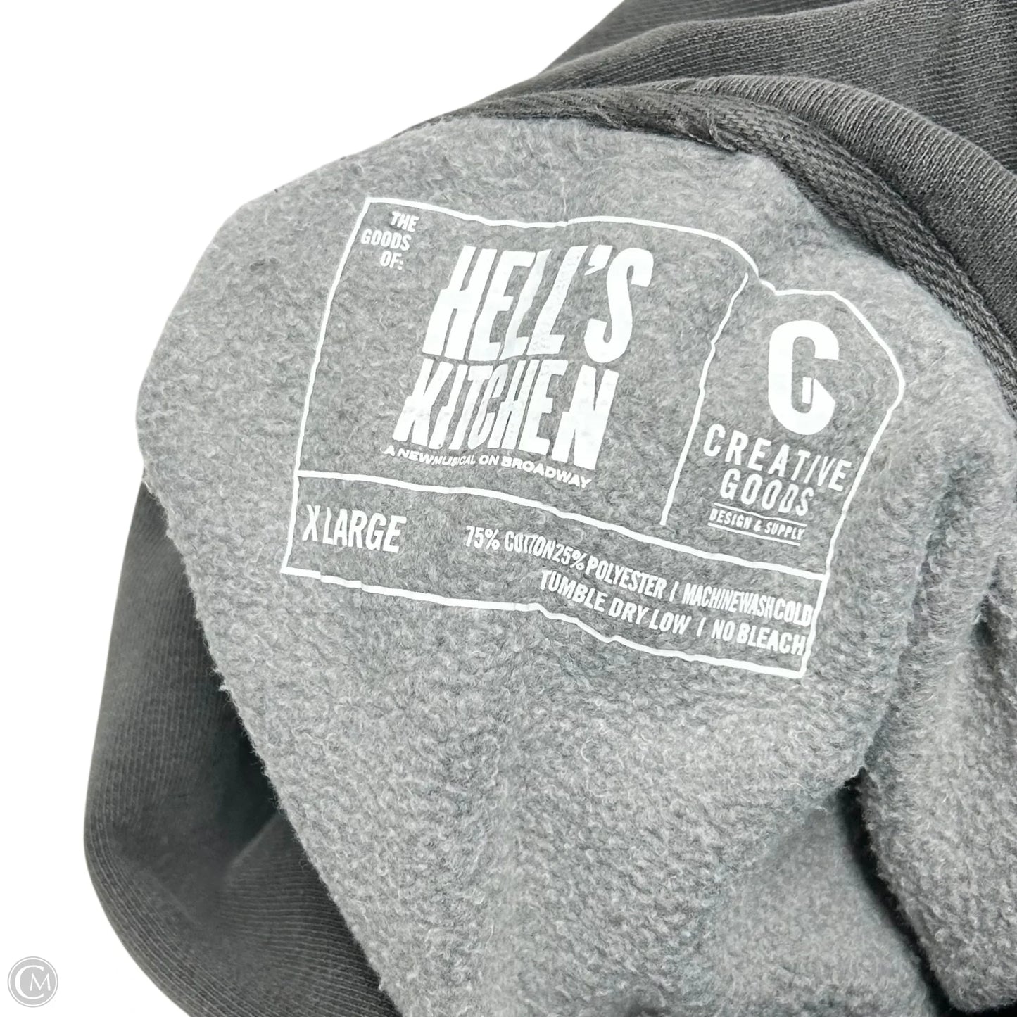 Sweatshirt Hoodie By Hells Kitchen In Grey, Size: Xl