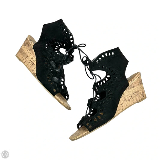 Sandals Heels Wedge By Dolce Vita In Black, Size: 8