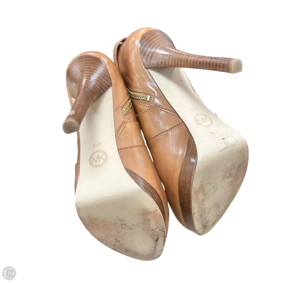 Boots Ankle Heels By Michael By Michael Kors In Brown, Size: 8.5