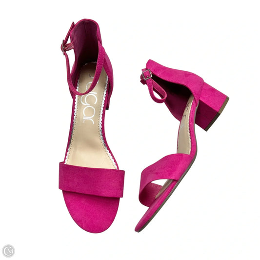 Sandals Heels Block By Sugar In Pink, Size: 12
