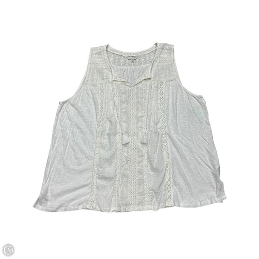 Tank Top By Lucky Brand In White, Size: 3x