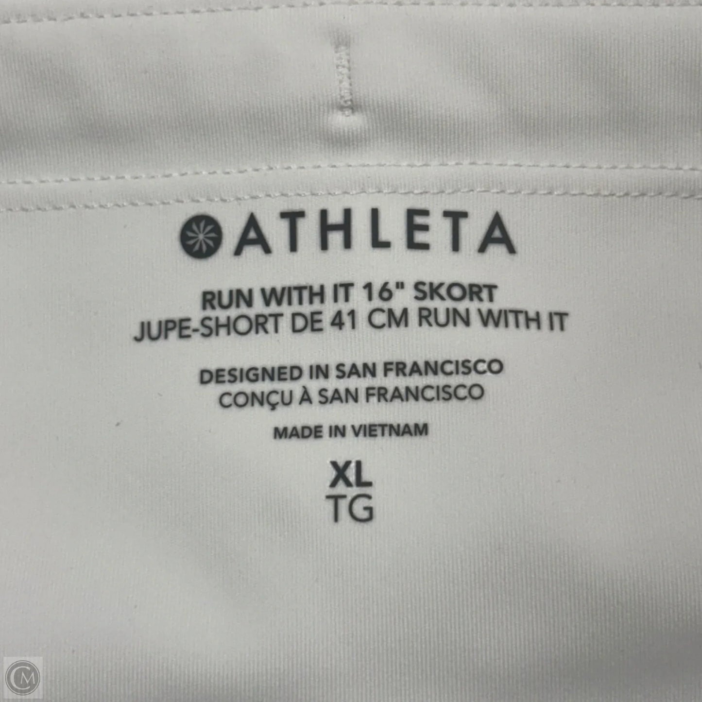 Athletic Skirt By Athleta In White, Size: Xl