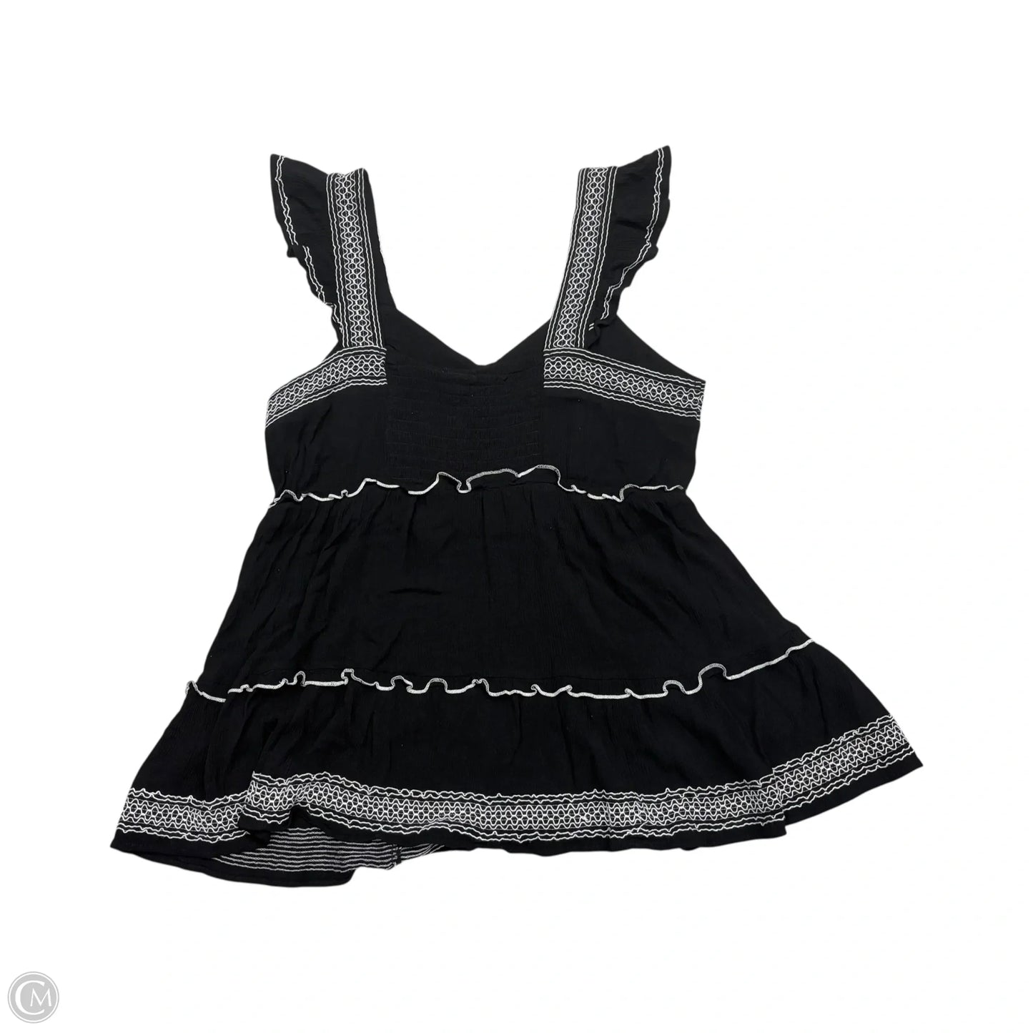 Top Sleeveless By Torrid In Black & White, Size: 2x