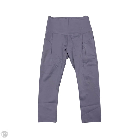 Athletic Leggings By Nike Apparel In Purple, Size: M