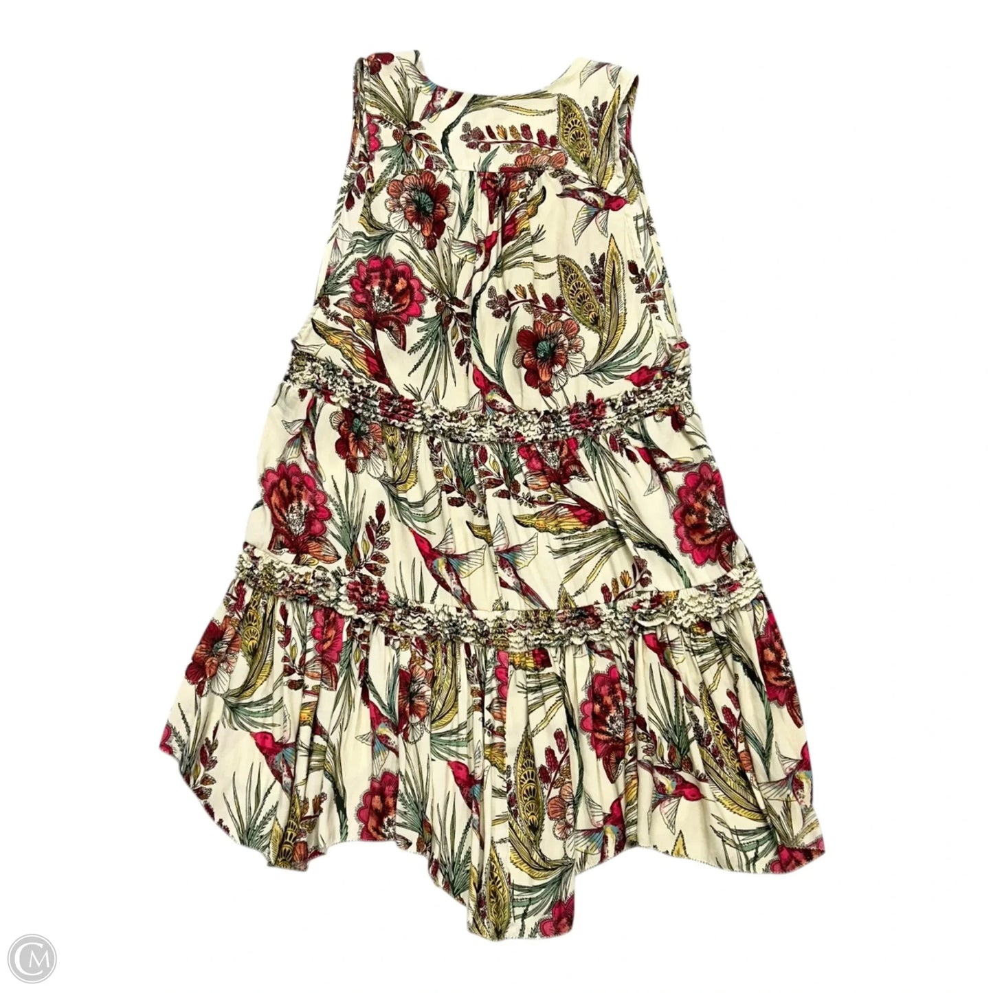 Dress Casual Short By Free People In Cream & Pink, Size: Xs