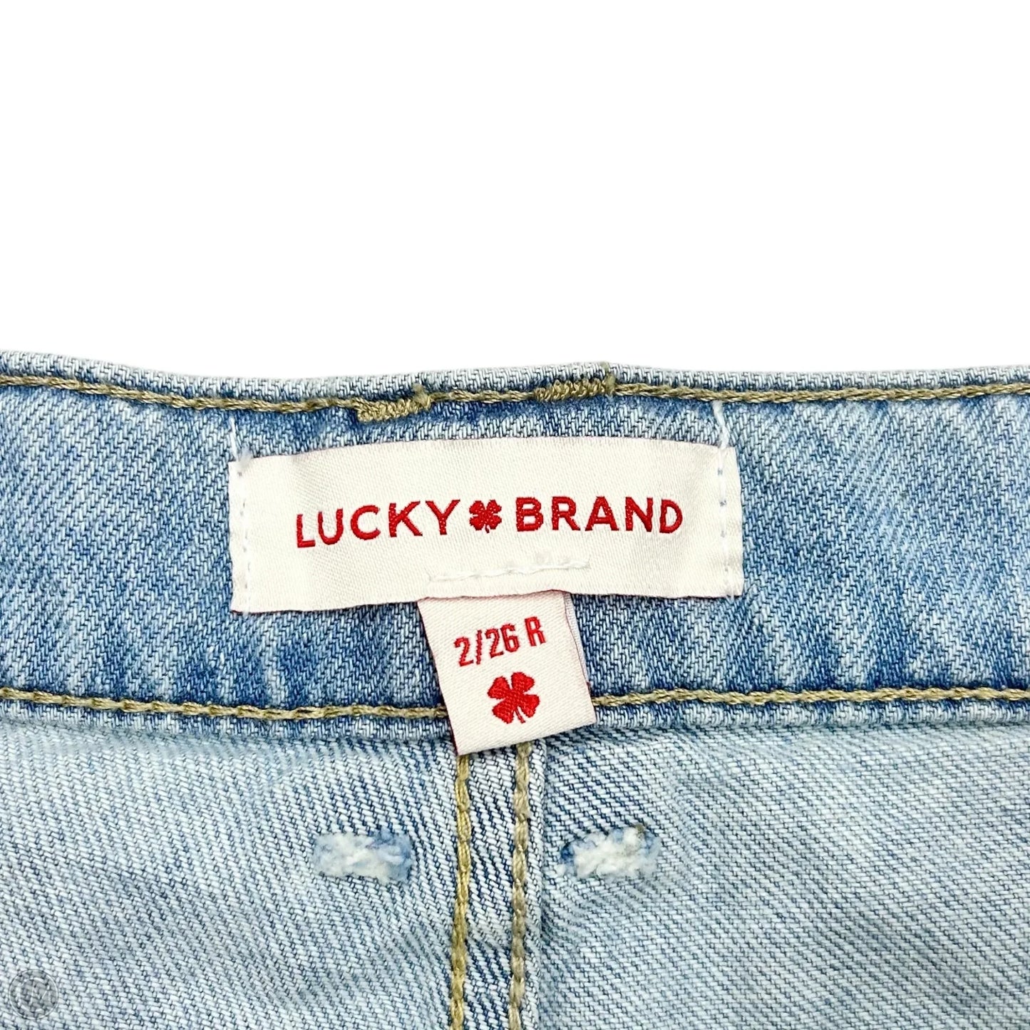 Jeans Straight By Lucky Brand In Blue Denim, Size: 2